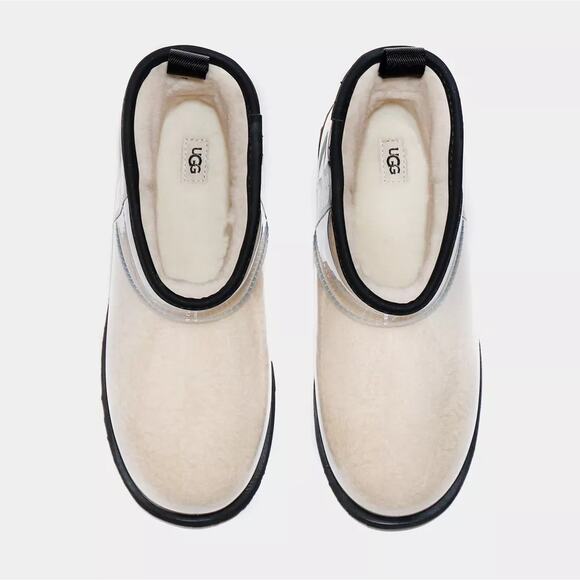 NEW UGG Classic Clear Mini Boots White Kids Sz 6Y 1112386K Grade School - Picture 5 of 11